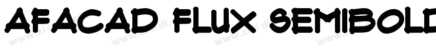Afacad Flux SemiBold字体转换